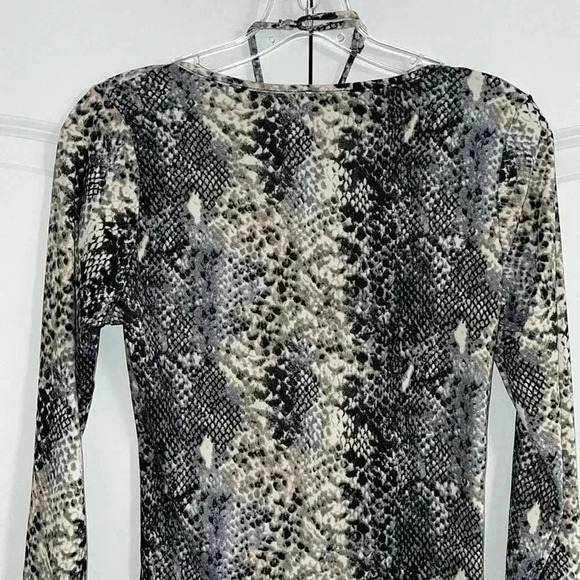 Lavish Snakeskin Print Long-sleeve Top - Picture 13 of 14